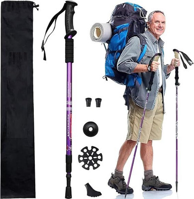 Washify 3 Section Trekking Pole(Aluminium)