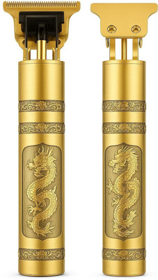 Profiline Shaving machine for men boys | trimmer men | trimmer for men Fully Waterproof Trimmer 45 min  Runtime 1 Length Settings(Gold)