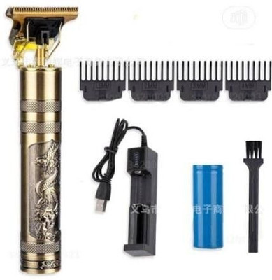 RjGuru Gold Metal Hair Trimmer Trimmer 90 min  Runtime 4 Length Settings(Gold)
