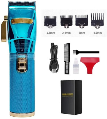 Geemy Hair trimmer clipper led display beard mens trimmer rechargeable Body Groomer 120 min  Runtime 4 Length Settings(Multicolor)