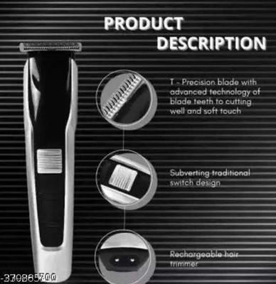 HTC saving trimmer men hair cutting machine electric trimmer Trimmer 90 min  Runtime 4 Length Settings(Black)