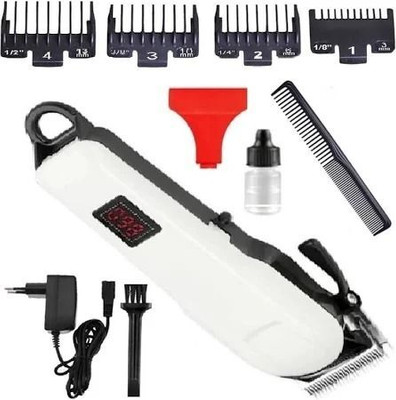 Zeno volt 809A Professional Rechargeable Hair Trimmer Electric Hair Clipper, Razor Trimmer Trimmer 120 min  Runtime 4 Length Settings(White, Black)