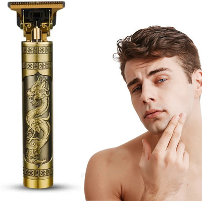 BITWEAVE Professional Vintage T9 USB Hair Cutting Trimmer T57 Trimmer 60 min  Runtime 4 Length Settings(Gold)