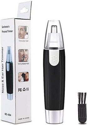 XENGVA Painless Nose and Ear Hair Remover Trimmer Eyebrow Flawless Electronic Trimmer 120 min  Runtime 1 Length Settings(Black)