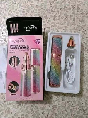 Votvy Eyebrow Remover and Pain less Hair Remover Fully Waterproof Trimmer 60 min  Runtime 2 Length Settings(Multicolor)