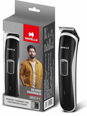 HAVELLS TRIMMER BT 2111 Fully Waterproof Trimmer 45 min  Runtime 5 Length Settings(Black)
