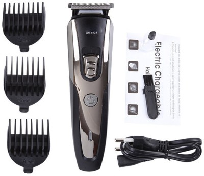 ELEGANTSTYLER Geemy GM-6123 Hair Cutting Machine Trimmer Men Hair Trimmer 45 min  Runtime 3 Length Settings(Black)