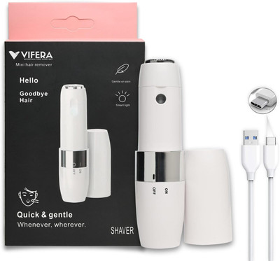 VLLINFFRA Personal Care Appliances Trimmer 120 min  Runtime 10 Length Settings(White)