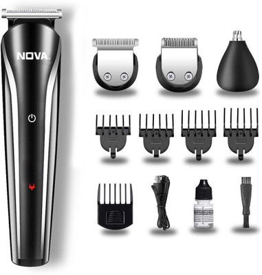 NOVA NG 1145/05 Trimmer 60 min  Runtime 9 Length Settings(Black, Silver)