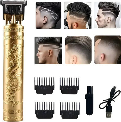 SBF Vintage_T9_80 Fully Waterproof Trimmer 120 min  Runtime 4 Length Settings(Gold)
