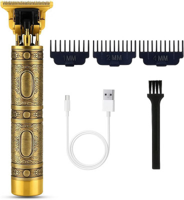ELEGANTSTYLER Hair Trimmer Cordless Shave Hair Trimmer Cordless Hair Cutting Machine Barbers 9 Trimmer 60 min  Runtime 1 Length Settings(Gold)