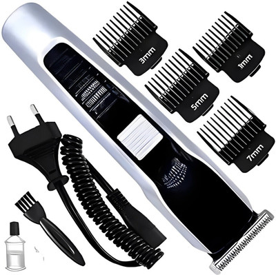 Trendy styler Shaving Machine Mini for Men Rechargable Body Groomer 120 min  Runtime 4 Length Settings(Black, Silver)