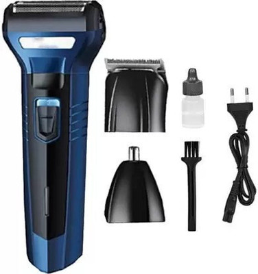 BONIRY Champion 3 in 1 Grooming Kit Trimmer 90 min Runtime 2 Length Settings Trimmer 60 min  Runtime 4 Length Settings(Blue)