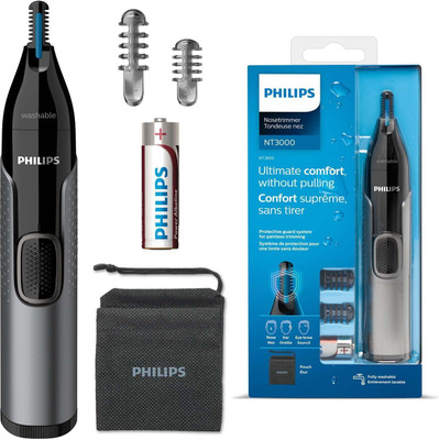 PHILIPS NT3650/16 Trimmer 120 min  Runtime 2 Length Settings(Black)