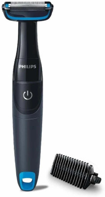 PHILIPS BG1025/15 Body Groomer 45 min  Runtime 2 Length Settings(Black, Blue)