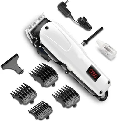 Emei Powerful Performance: The KM-809A Trimmer Our Complete Guide Trimmer 60 min  Runtime 4 Length Settings(White)