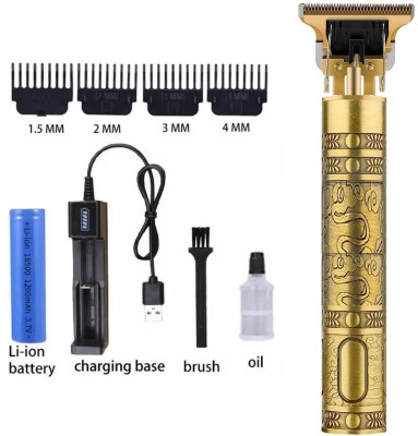 BeeDuck Golden Style Body Gromming Hair Clippers Trimmer for Men Trimmer 120 min  Runtime 4 Length Settings(Gold, Black)