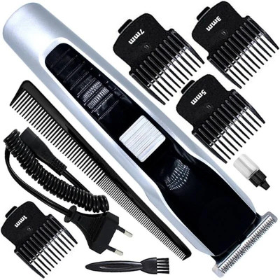Dazzel Flex 538 Rechargeable Trimmer for MEN/WOMEN Fully Waterproof Trimmer Runtime: 60 min Trimmer for Men(Silver, Black)
