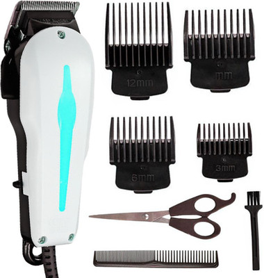 Crostal New Corded Hair Clipper trimmer Powerful Haircut Machine Fully Waterproof Trimmer 0 min  Runtime 4 Length Settings(Blue, Yellow)