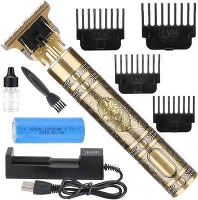 SDMS Professional Hair Trimmer Trimmer 90 min  Runtime 4 Length Settings(Gold)