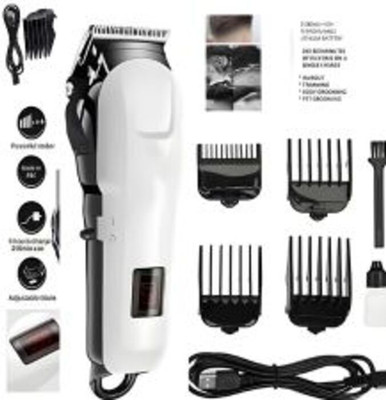 PALAKGALLERY PROFESSIONAL MAXTOP 809ohh TRIMMER Body Groomer 120 min  Runtime 5 Length Settings(White)