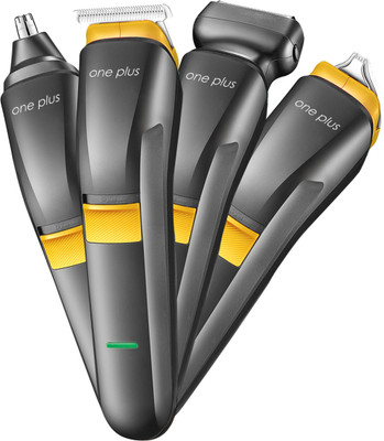 One Plus 4 in 1 Cordless Professional Hair Trimmer Trimmer 90 min  Runtime 5 Length Settings(Black)