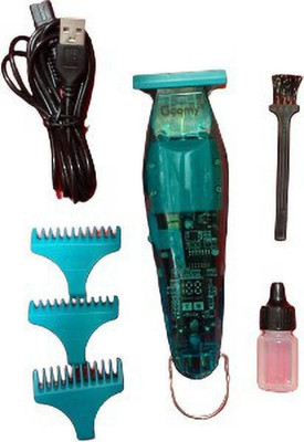 Geemy Professional hair trimmer clipper LED display indigreter clipper trimmer Trimmer 120 min  Runtime 4 Length Settings(Green)