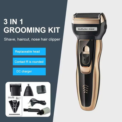 Gentlix GT-595 Grooming Kit – 60 Min Runtime, Washable Head Fully Waterproof Trimmer 60 min  Runtime 4 Length Settings(Multicolor)