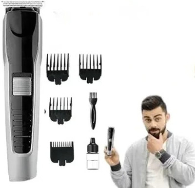 HTC 538 Rechargeable Trimmer for MEN/WOMEN Fully Waterproof Trimmer 90 min  Runtime 4 Length Settings(Black)