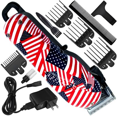 ClipperXpress A6 Professional Low Noise Hair Clipper High Quality Rechargeable Beard Moustache Fully Waterproof Trimmer 240 min  Runtime 8 Length Settings(Multicolor)