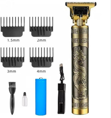 ABCD Golden Professional Original Vintage T9 Hair Trimmer Trimmer 120 min  Runtime 4 Length Settings(Gold)