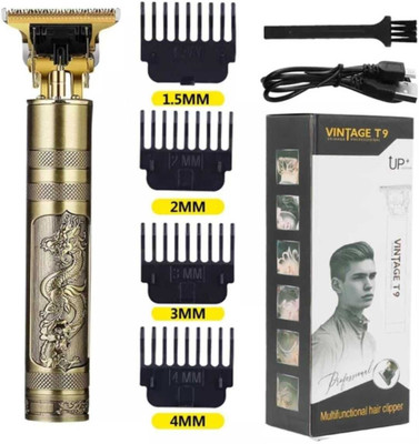 Podnix Dragon Design Electric Trimmer Men | Trimmer Blade | Painless Hair Remover 92 Trimmer 120 min  Runtime 4 Length Settings(Gold)