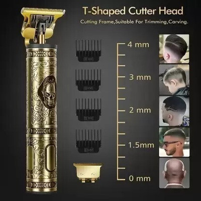 Niavaa Professional Max_c-1 Trimmer 60 min  Runtime 4 Length Settings(Gold)