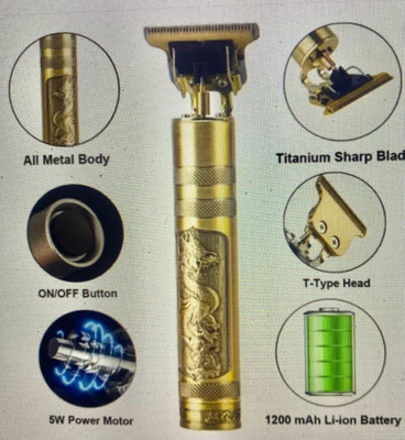 Trendy styler MP-98 Trimmer 90 min  Runtime 4 Length Settings(Gold)