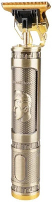 Profiline Efficient and Durable Mental T Blade Trimmer for Men's Grooming Vintage-T9 Trimmer 45 min  Runtime 1 Length Settings(Gold)