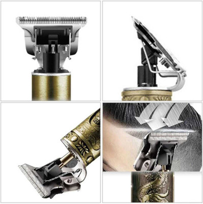 Shree vidyasagar sales proffesional maxtop t98 Fully Waterproof Trimmer 100 min  Runtime 1 Length Settings(Gold)