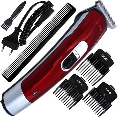 QGS B Fast Charging Professional Razor New Hair Clipper Rechargeable Beard Moustache Fully Waterproof Trimmer 120 min  Runtime 4 Length Settings(Black, Red, White)