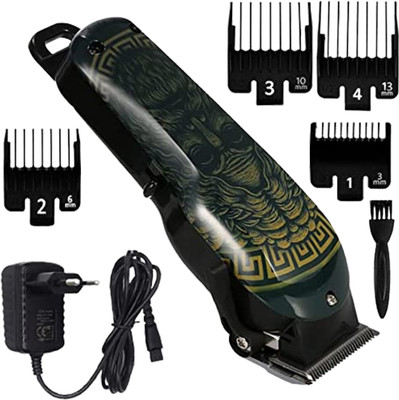 SDMS New Professional Hair Trimmer Rechargeable Hair Clipper Beard Shaver For Men Fully Waterproof Trimmer 180 min  Runtime 4 Length Settings(Multicolor)