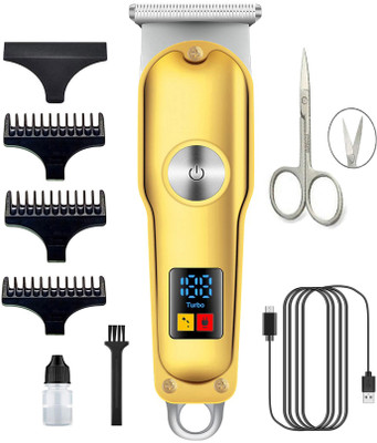 Retail Infinity Led Display Cordless Hair Clipper Trimmer for Men, 3 Guide Combs (Silver) Trimmer 60 min  Runtime 4 Length Settings(Multicolor)