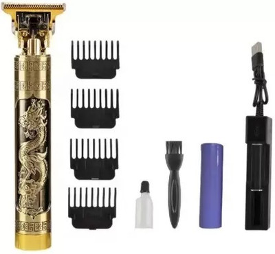 Life Friends Professional Hair Clipper Fully Waterproof Trimmer 90 min Runtime Trimmer 120 min  Runtime 3 Length Settings(Gold)