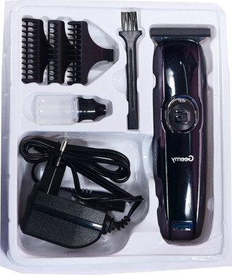 Gemmy GM-6050 Professional Hair Trimmer Trimmer 59 min  Runtime 9 Length Settings(Black)