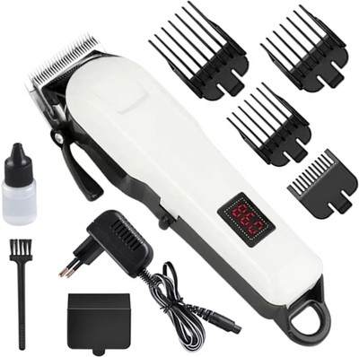 HTTCC X509 M809T Grooming Kit for Men & Women (White) Trimmer 110 min Fully Waterproof Body Groomer 120 min  Runtime 5 Length Settings(White)