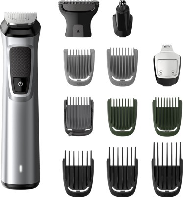 PHILIPS MG7715/65 Trimmer 120 min Runtime 9 Length Settings(Grey)