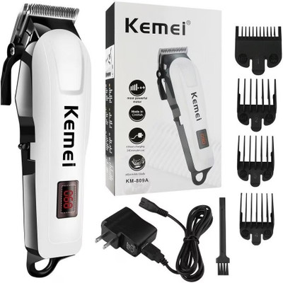 Kemei Grooming Kit for Men & Women (White) Trimmer 120 min  Runtime 4 Length Settings(Black, White)