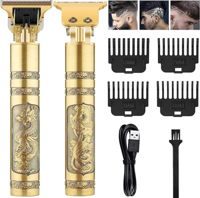 Rozti T9 Cordless Electric Blade Trimmer Rechargeable Trimmer 120 min  Runtime 4 Length Settings(Gold)
