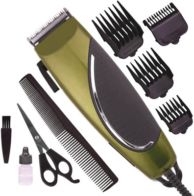 Crostal Adjustable Blade Easy Operation Hair Cutting Machine FOR MEN Trimmer 0 min  Runtime 4 Length Settings(Brown, Black)