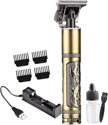 14 Fab Hair Trimmer MN211 Trimmer 120 min  Runtime 4 Length Settings(Gold)