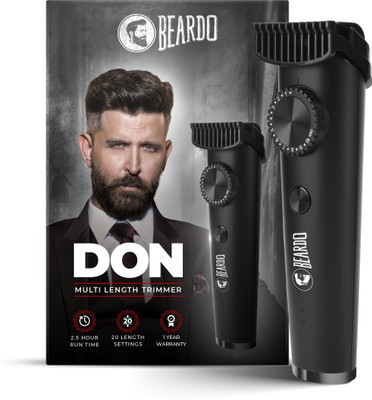 BEARDO PR2633 Trimmer 150 min  Runtime 20 Length Settings(Black)