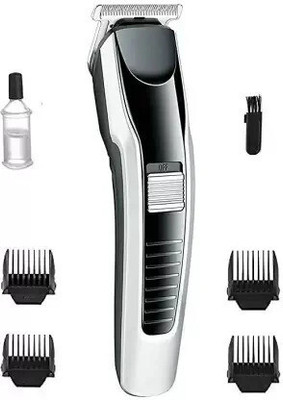 HRK Beard & Hair 538 H T C TRIMMER Rechargeable Professional Hair Trimmer_b Trimmer 60 min  Runtime 4 Length Settings(Silver, Black)