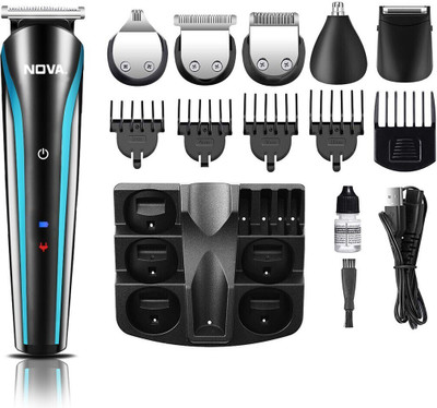 NOVA NG 1152 Trimmer 60 min  Runtime 9 Length Settings(Black)